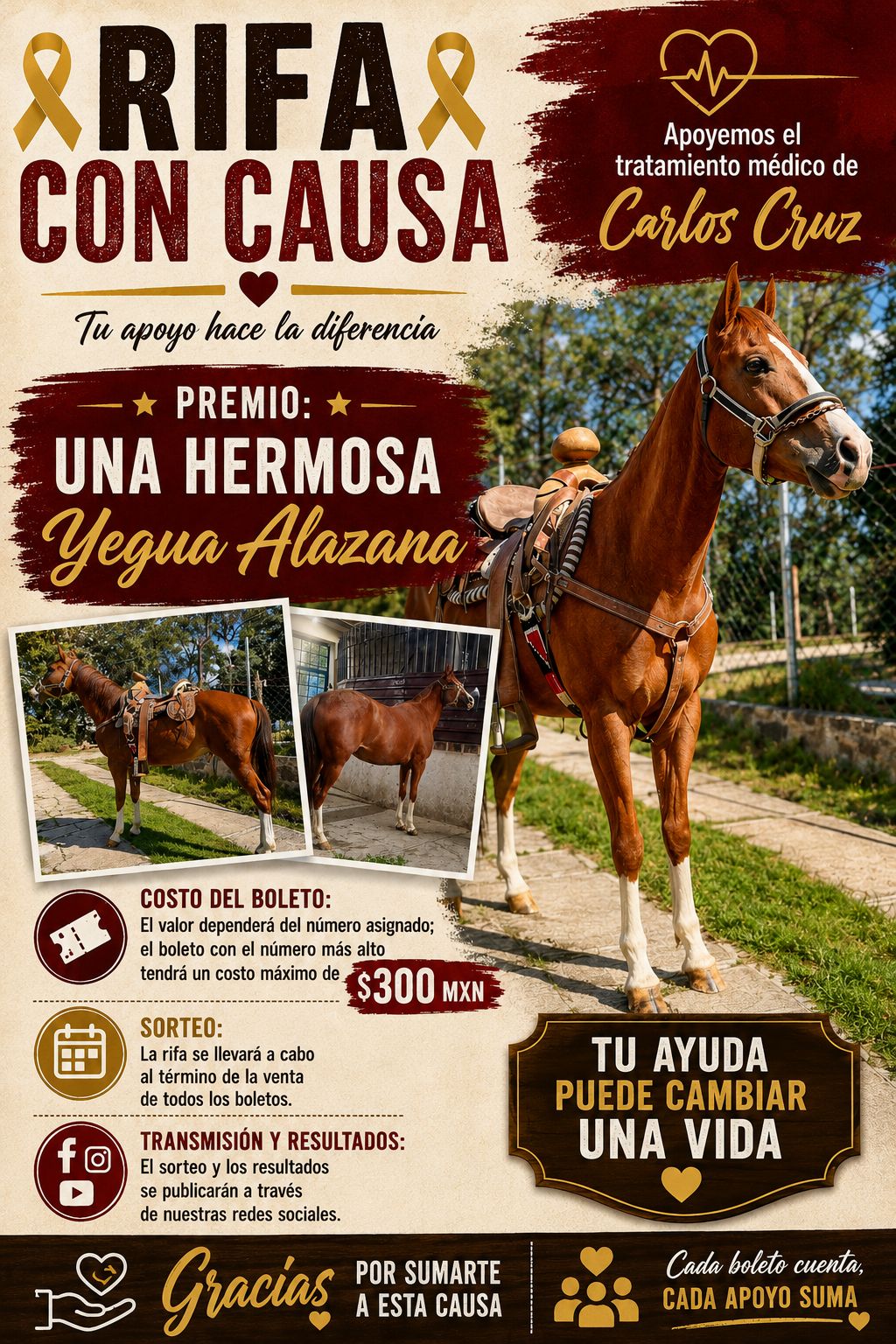 Hermosa Yegua Alazana